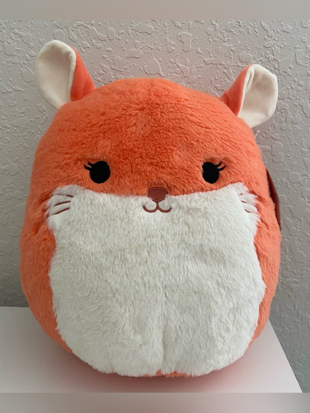 Squishmallows Erica Chinchilla 12” Fuzz-A-Mallows Peach Orange NWT